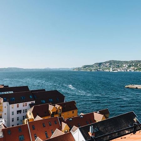 Beautiful Penthouse With An Ocean View In Bergen Leilighet Eksteriør bilde