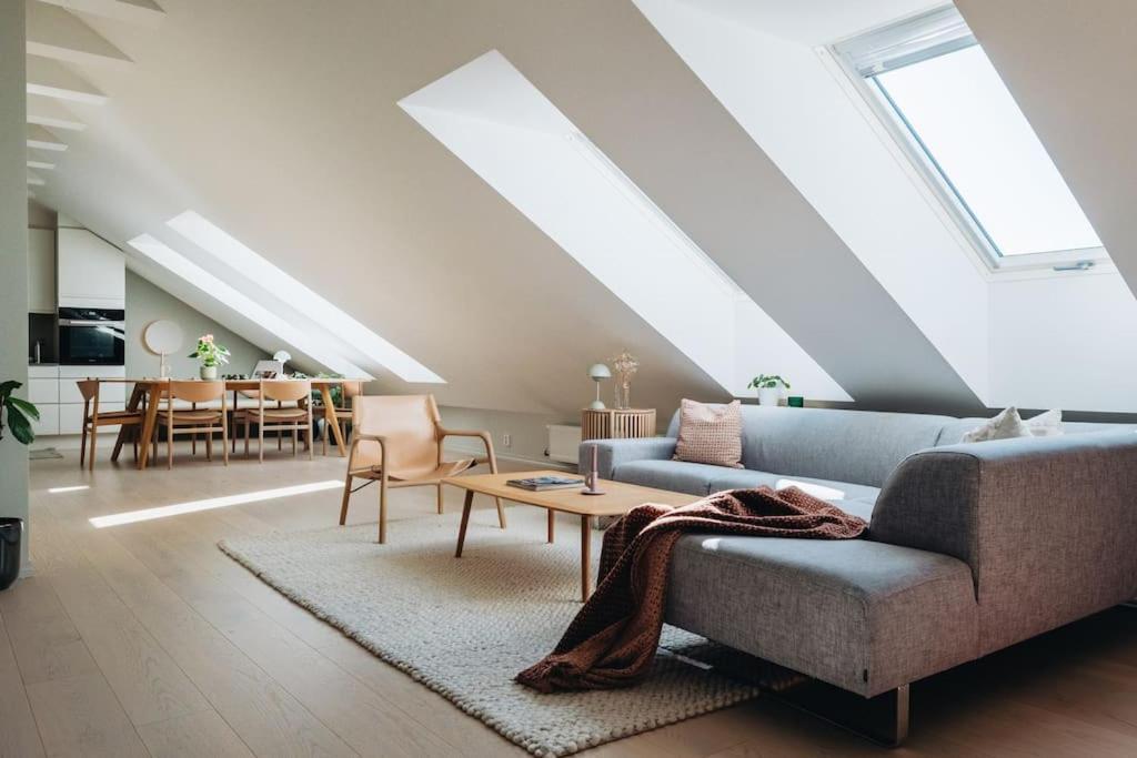 Beautiful Penthouse With An Ocean View In Bergen Leilighet Eksteriør bilde