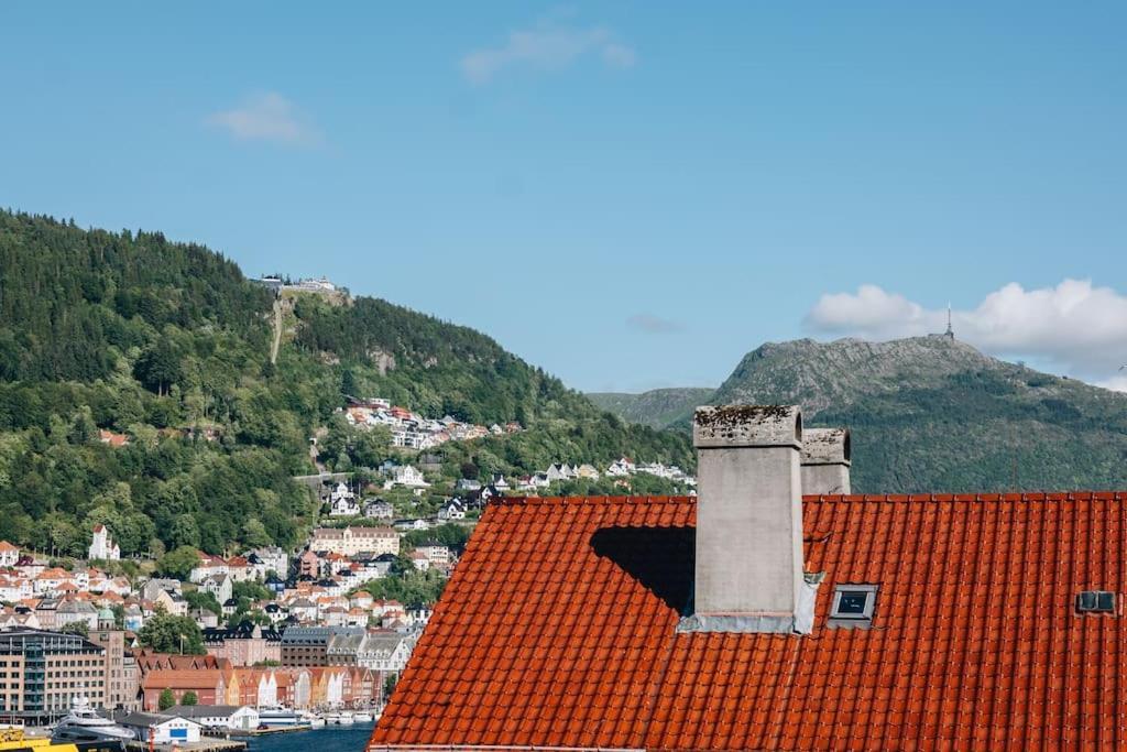 Beautiful Penthouse With An Ocean View In Bergen Leilighet Eksteriør bilde